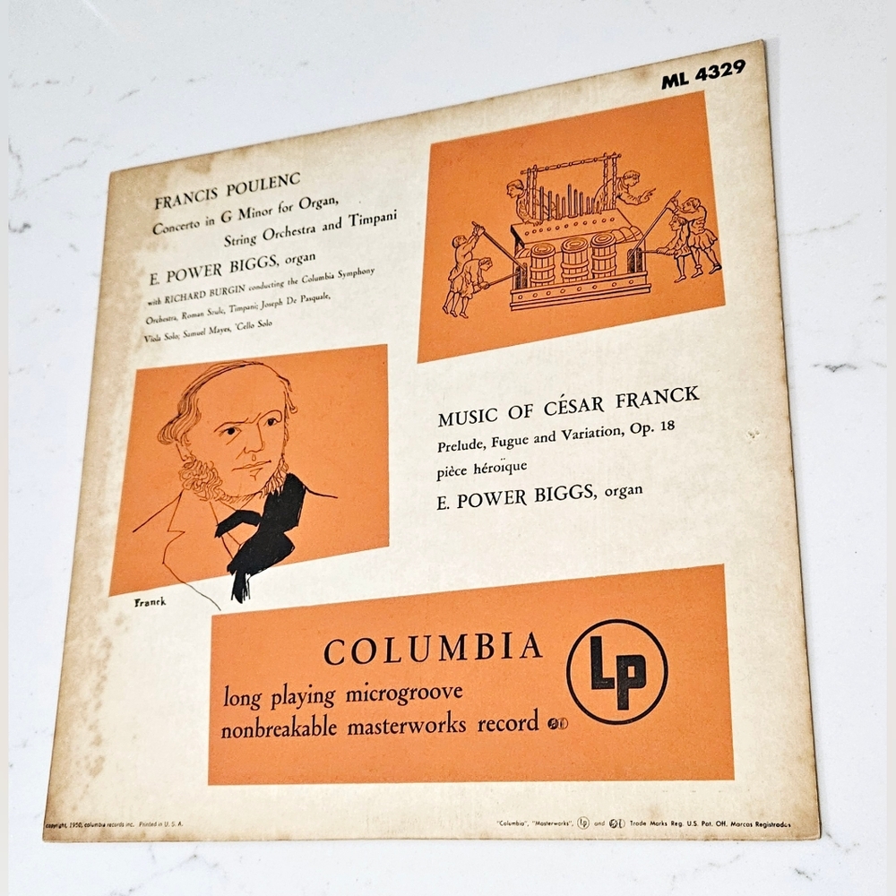 BOGOFrancis Poulenc Concerto In G Minor Columbia Symphony Orchestra Vinyl Record